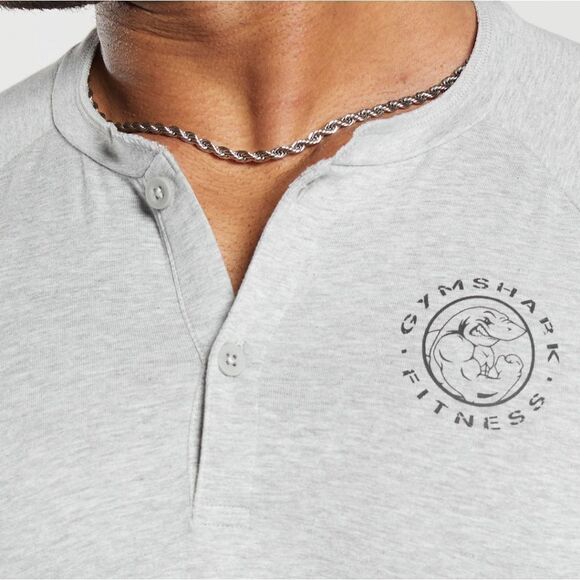 Gymshark Legacy Henley Slim Fit Light Black Size XS NWT in Packaging - Picture 5 of 8